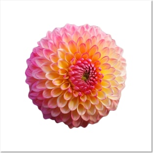 Beautiful Dahlia flower Graphic Art Print Posters and Art